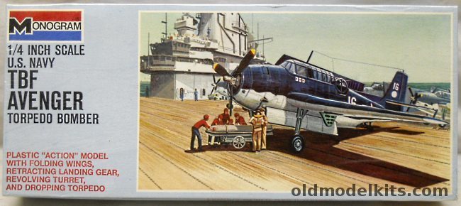 Monogram 1/48 Grumman TBF Avenger Blue Box Issue, 6829-150 plastic model kit